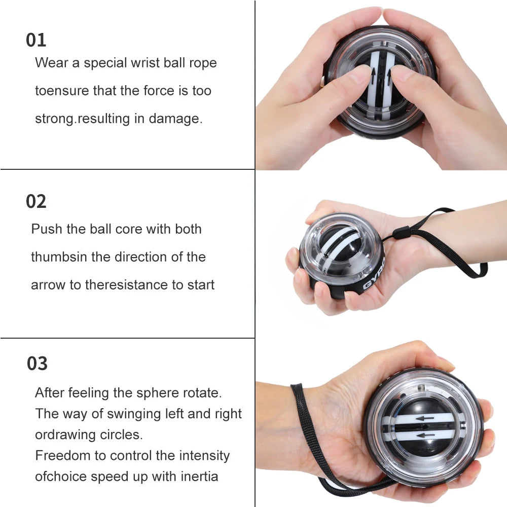 Forearm Gyro Ball  Wrist Strengthening Device