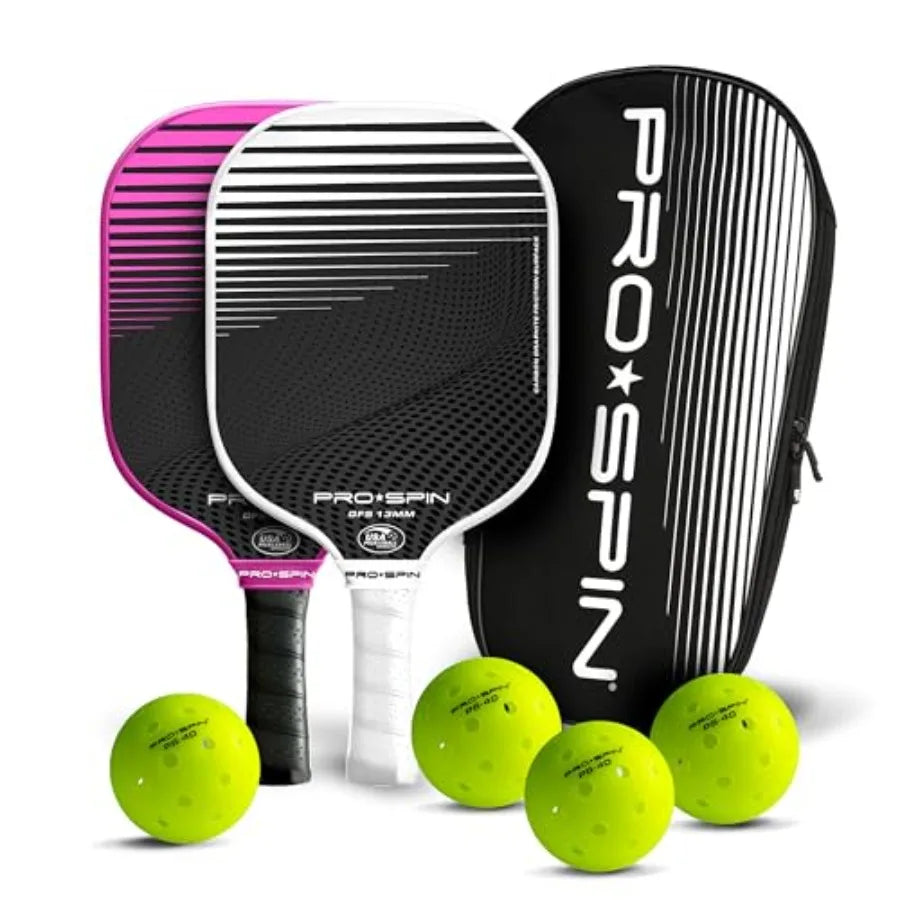 Carbon Fiber Pickleball Paddles Set of 2