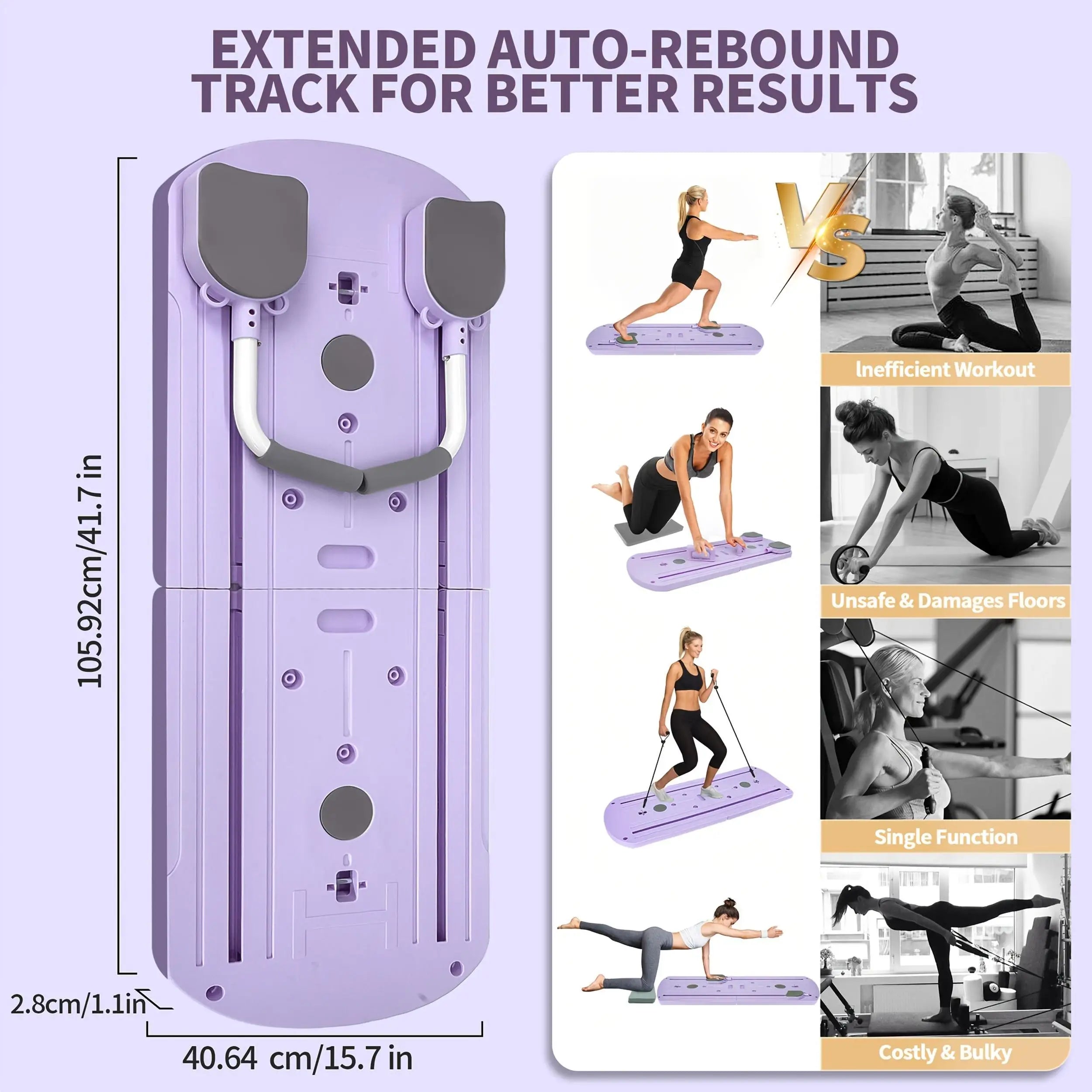 8-in-1 Multifunctional Foldable Pilates Board