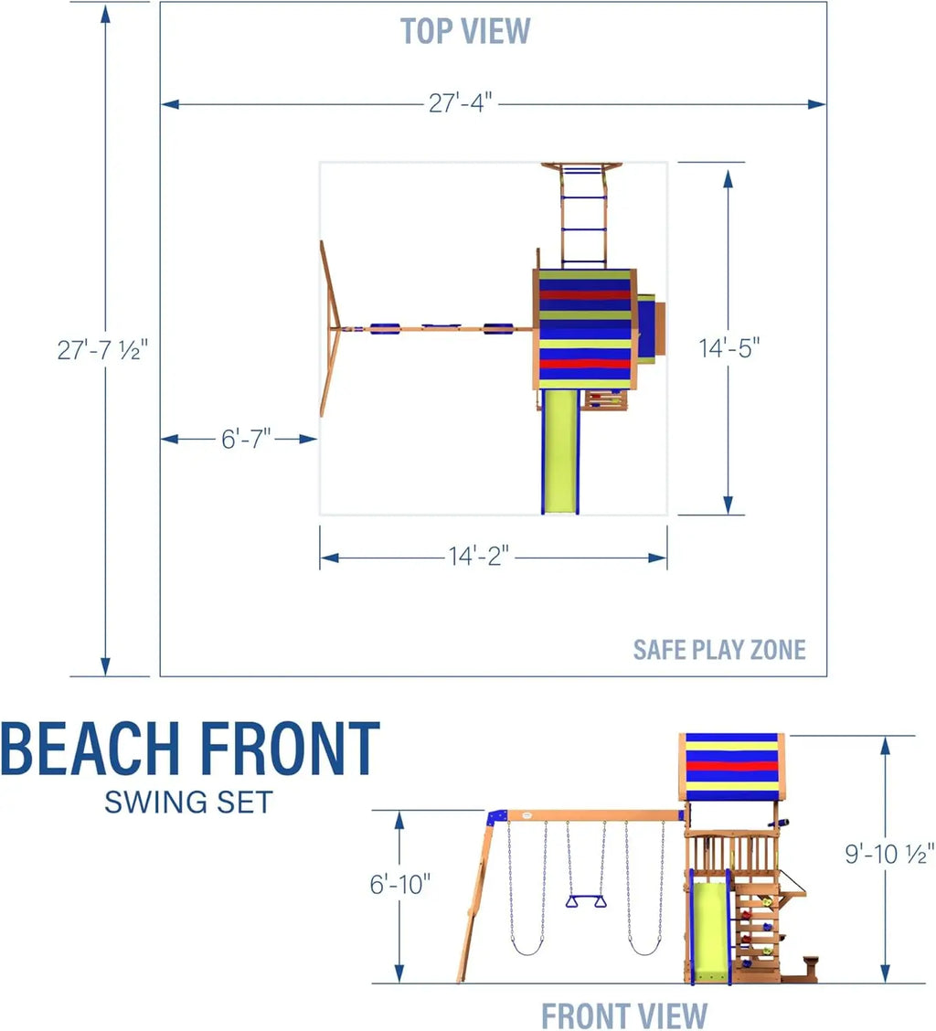 Cedar Wood Swing Set
