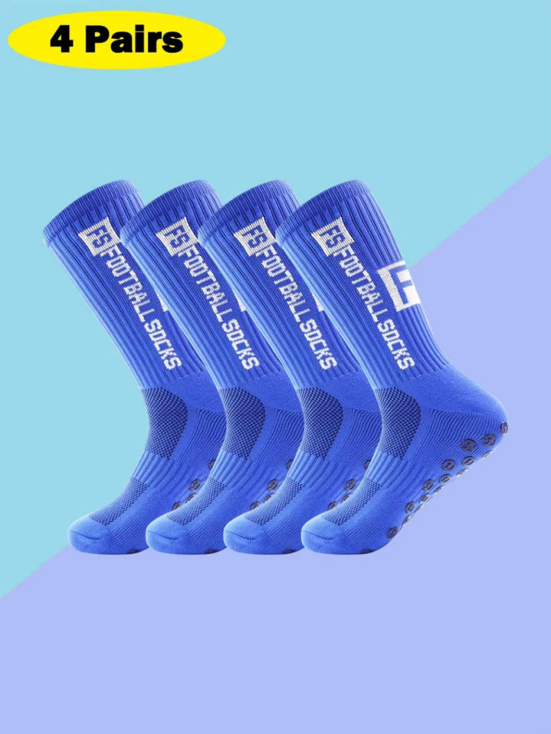 Men Non Slip Grip Athletic Socks