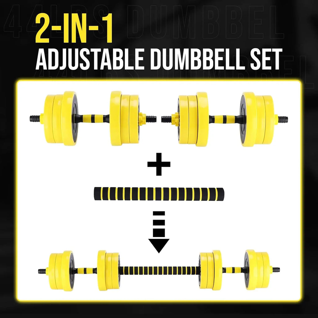 2-In-1 Adjustable Dumbbell Set