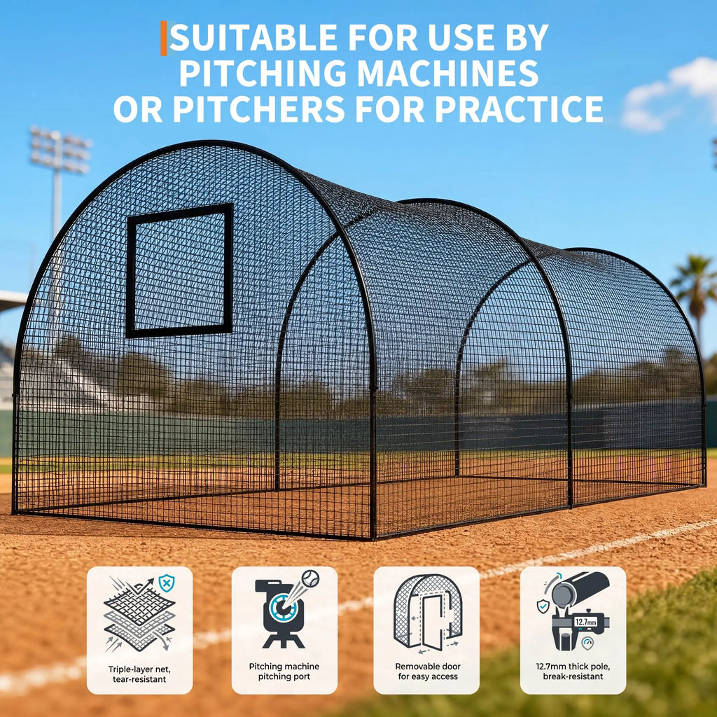 33FT/22FT Baseball Batting Cage