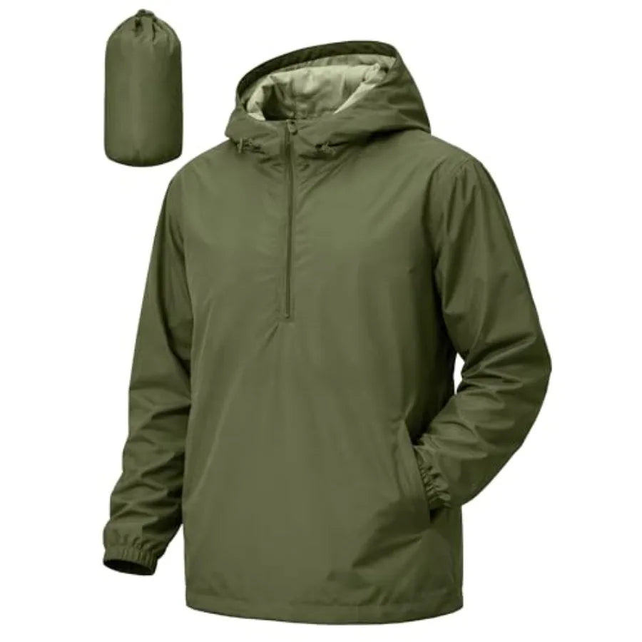 Men's Pullover Rain Jacket Waterproof