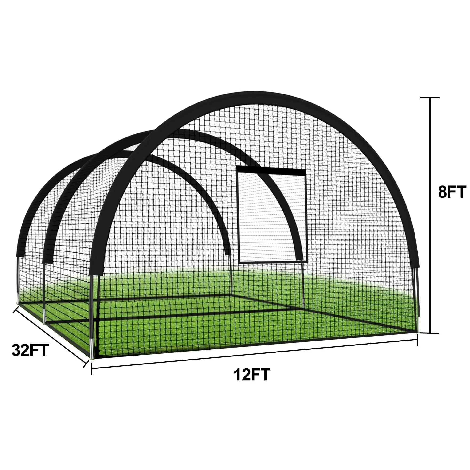 33ft Batting Cage Net with Frame