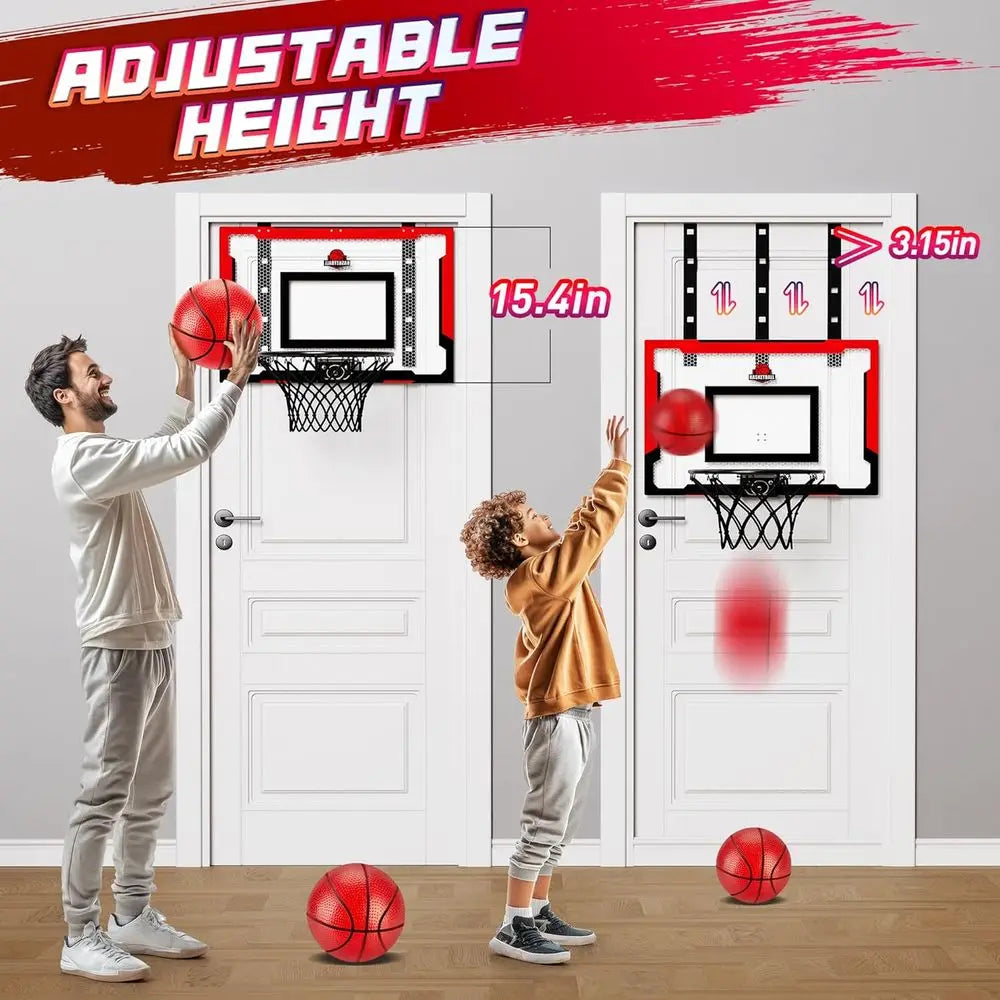 24 x 16 Adjustable Height Indoor Basketball Hoop
