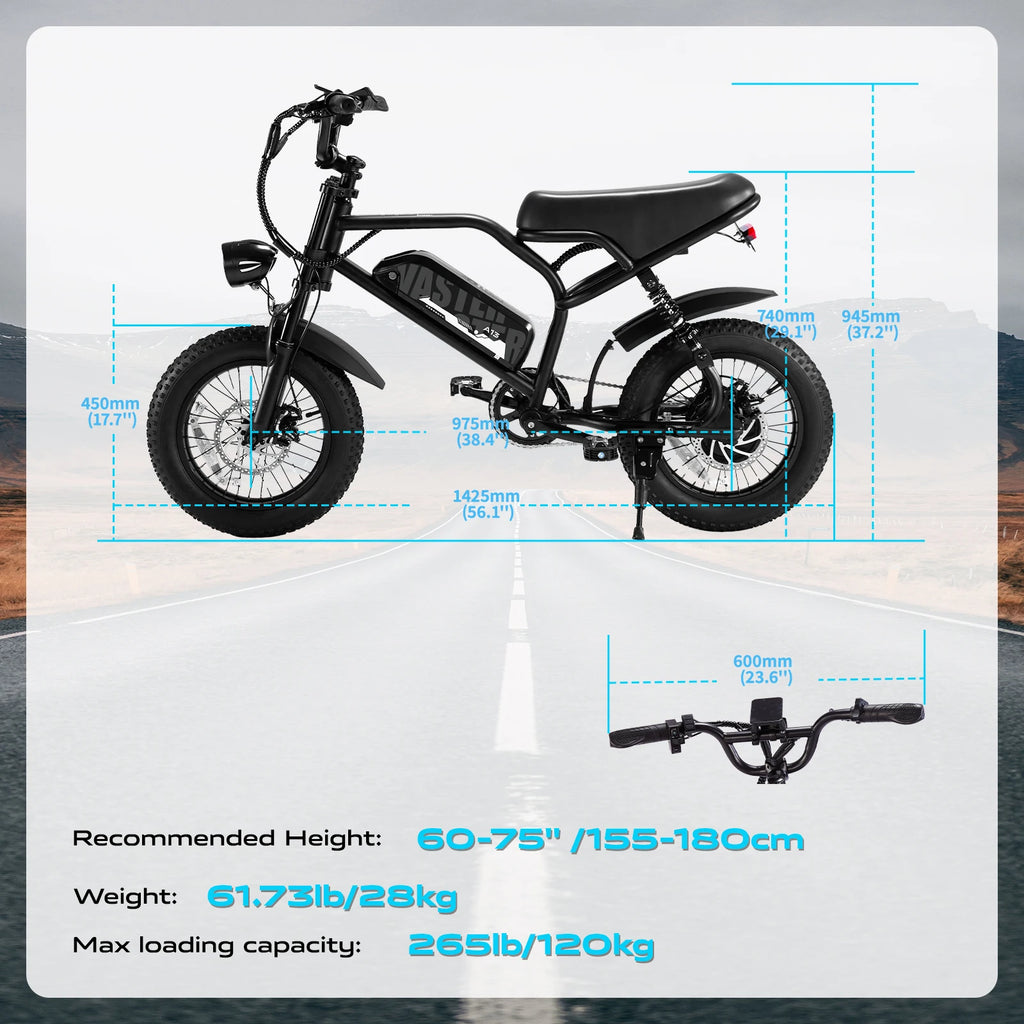Mountain Electric Bike 16" Fat Tire