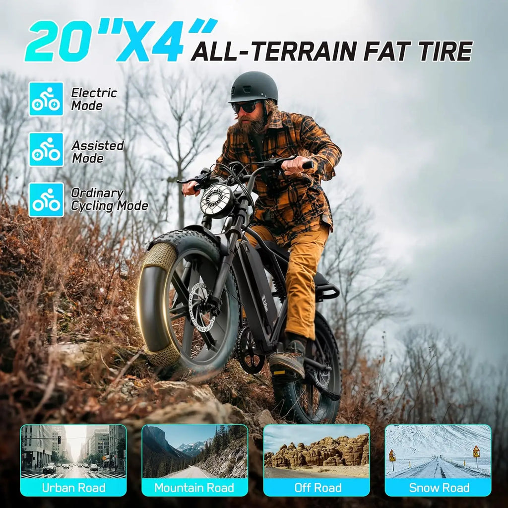 1500W Peak Electric Bike for Adults