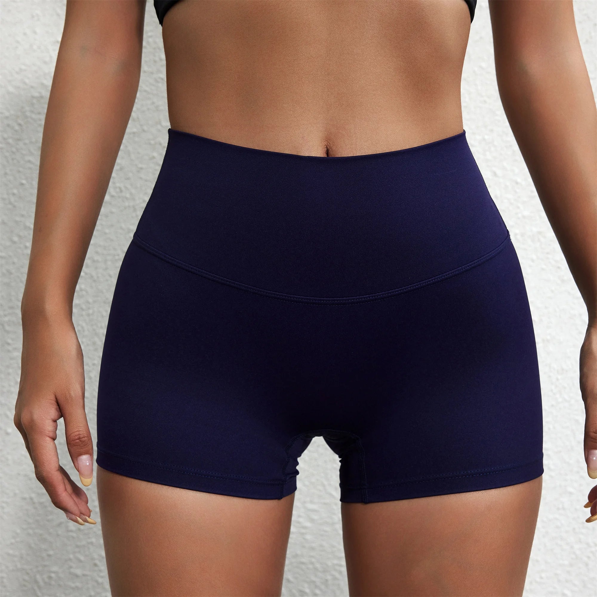 Solid Color Women Gym Sport Short