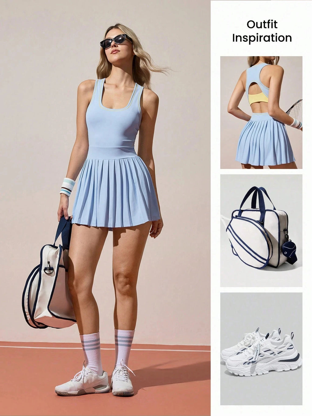 Women Summer Sleeveless Tennis Dress