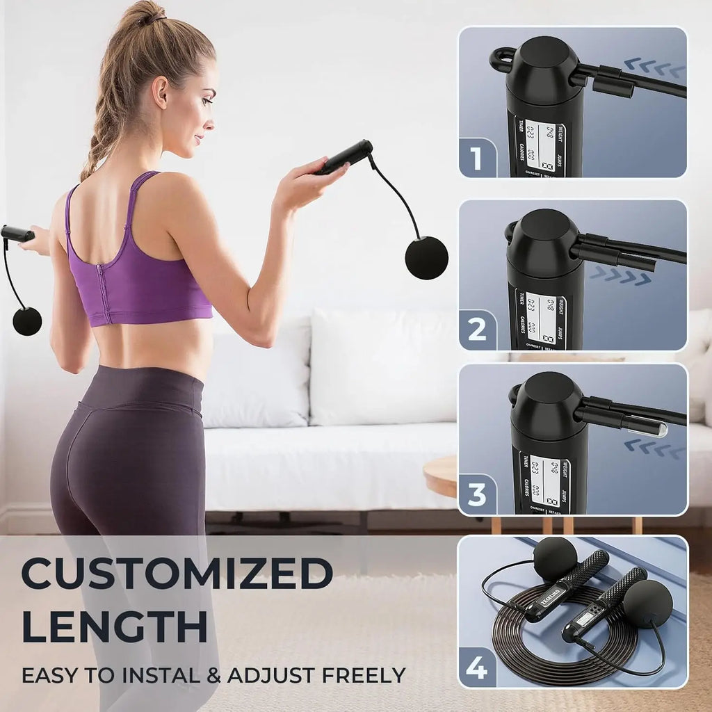 Smart LED Jump Rope with Counter
