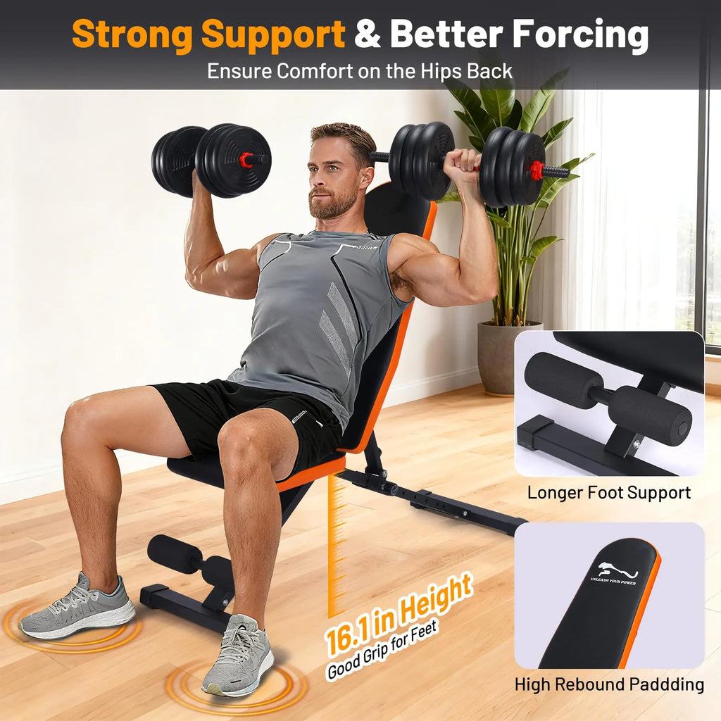 Heavy Duty 1000LB Adjustable  Weight Bench