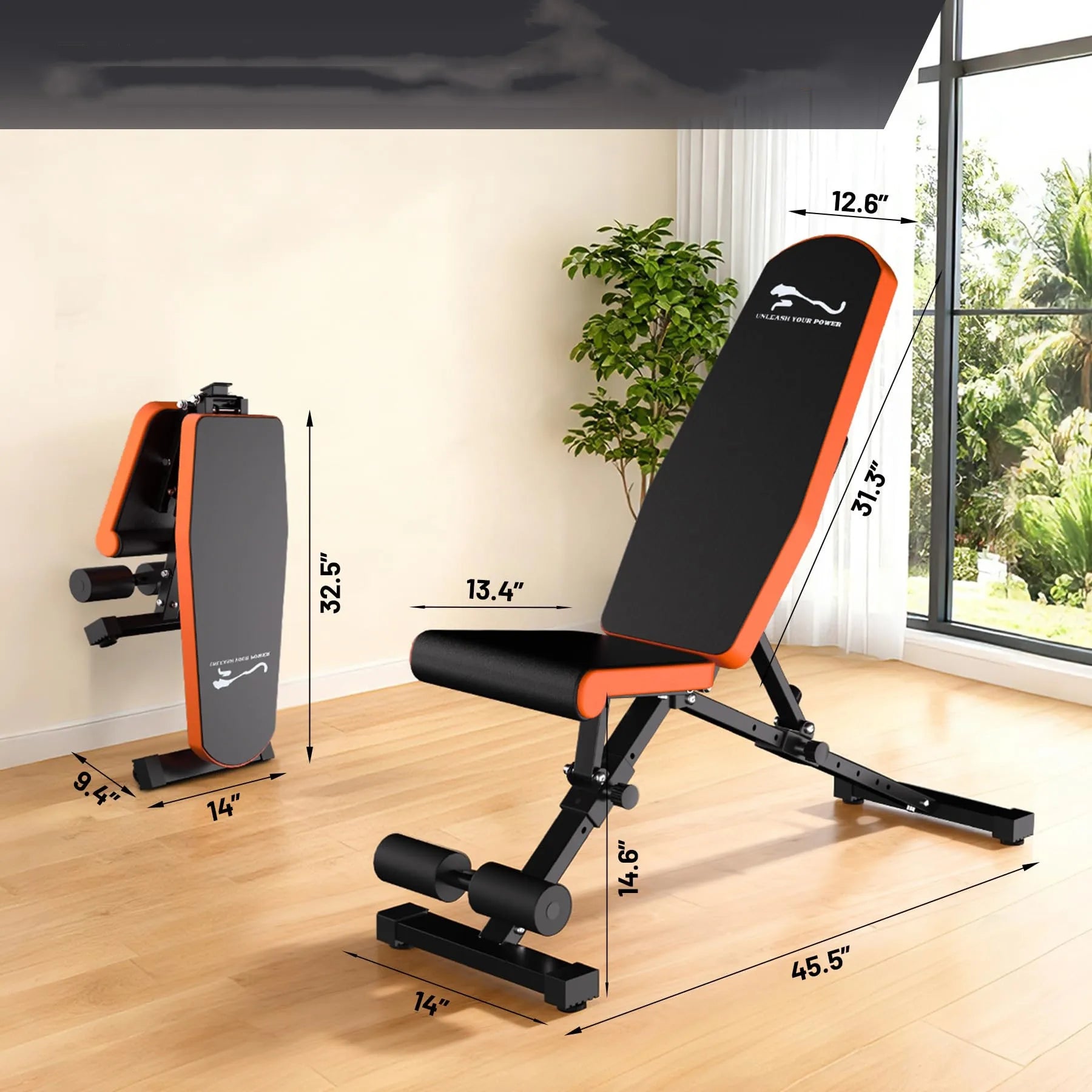 Heavy Duty 1000LB Adjustable  Weight Bench