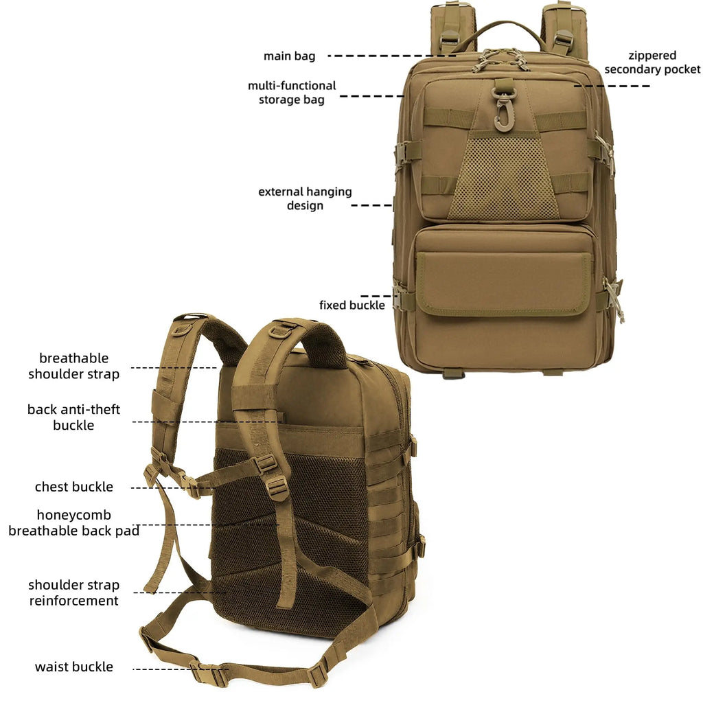 50L Camouflage Tactical Backpack