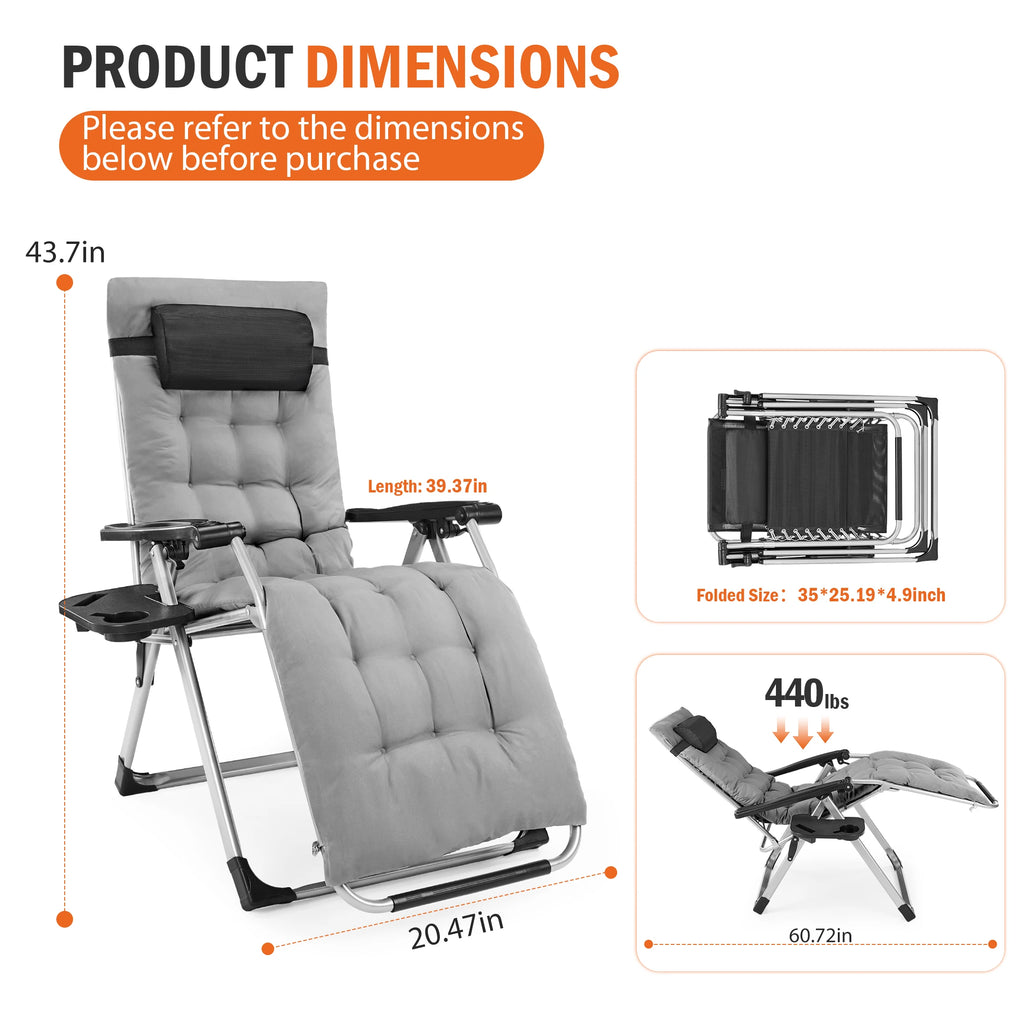 Reclining Camping Lounge Chair