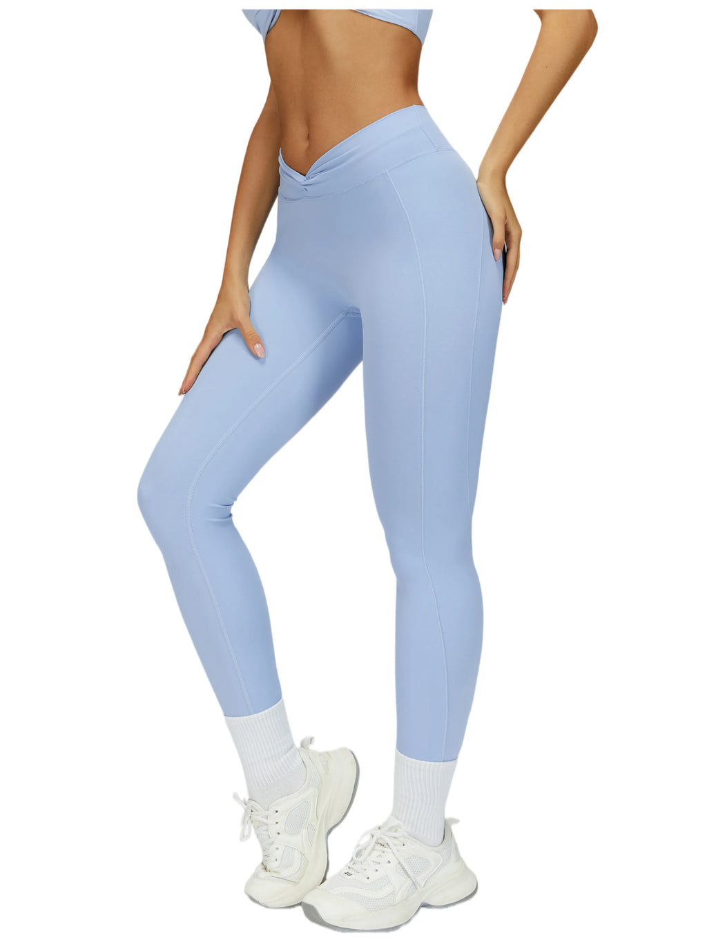 Fitness Leggings V-Shaped Cross-Knot