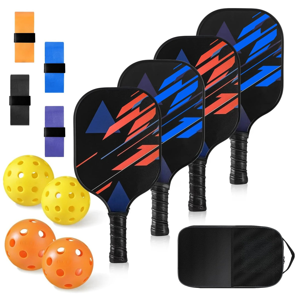 2 -4 Pack USAPA Approved Fiberglass Pickleball Paddles Set