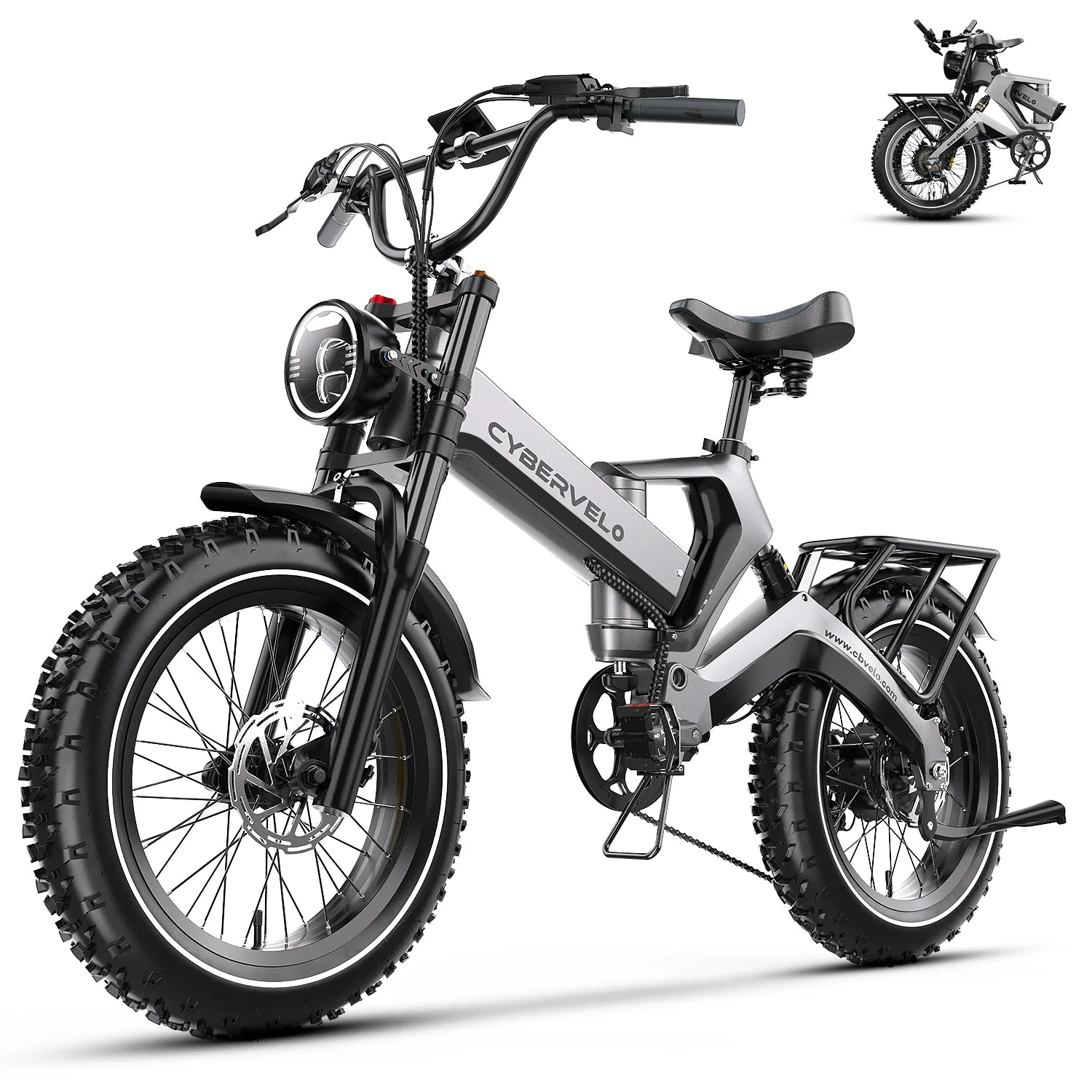 20” Fat Tire 2000W Peak Motor Luxury ebike
