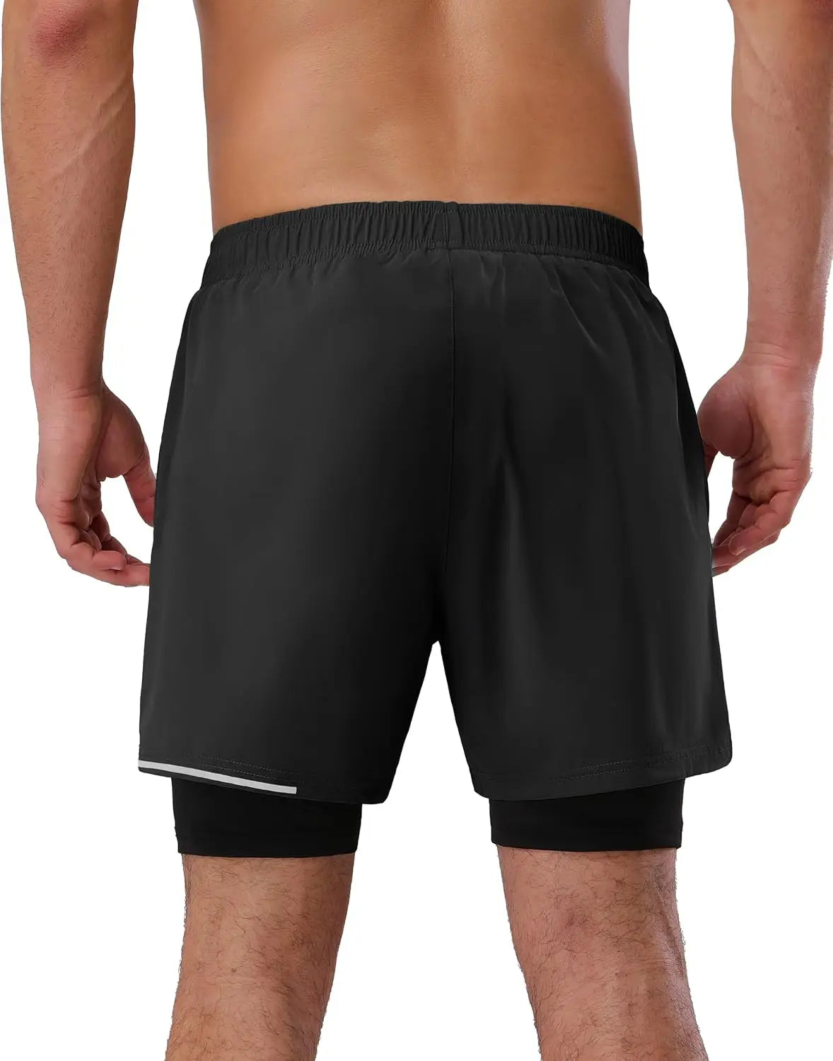 Men's 2 in 1 Running Shorts 5"