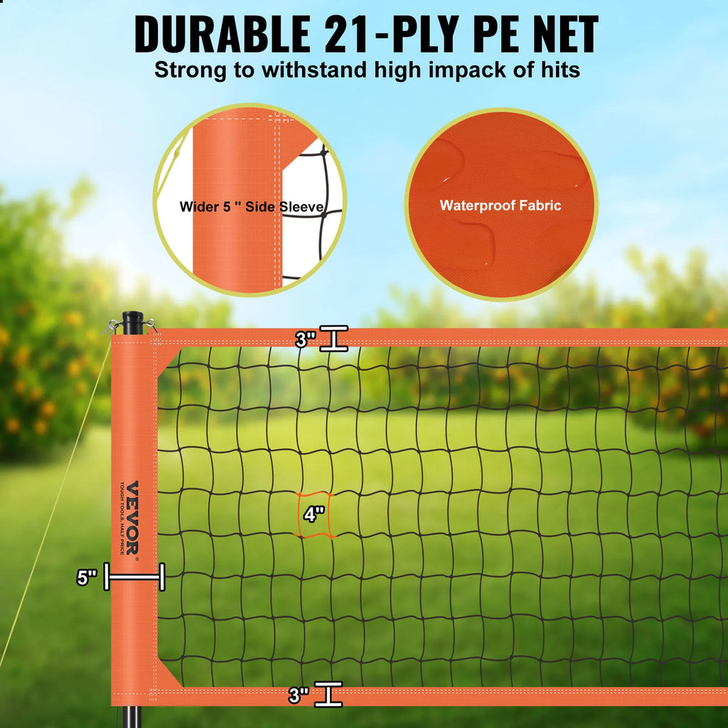 1.25-1.75inch  Portable Volleyball Net System
