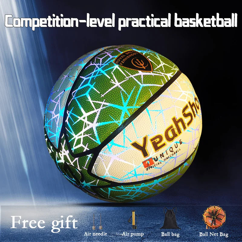 Dark-Glowing Holographic Basketball
