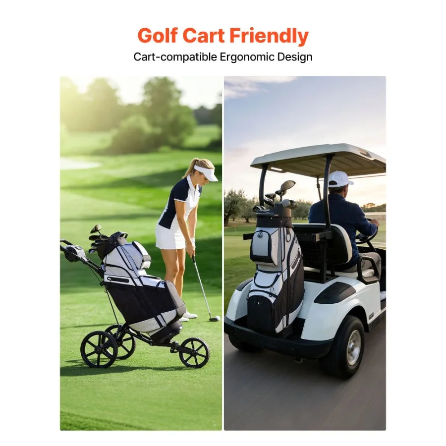 Golf Cart Bag, 14 Way Top Divider Organizer