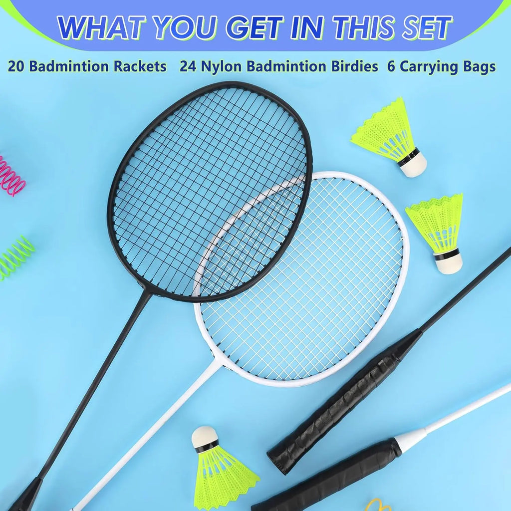 Sturdy Lightweight Badminton Rackets Set