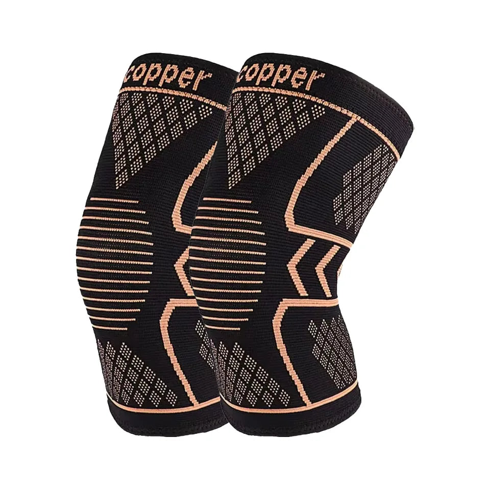 Unisex Copper Compression Knee Support Sleeves