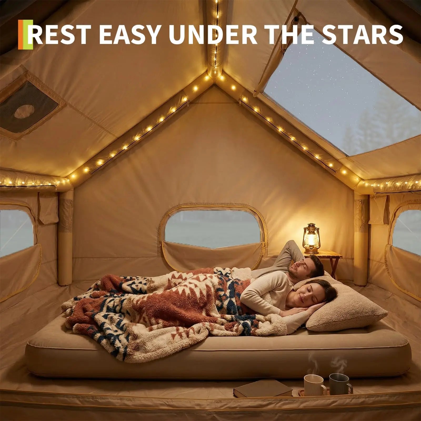 Inflatable Camping Tent –  Shelter for 6