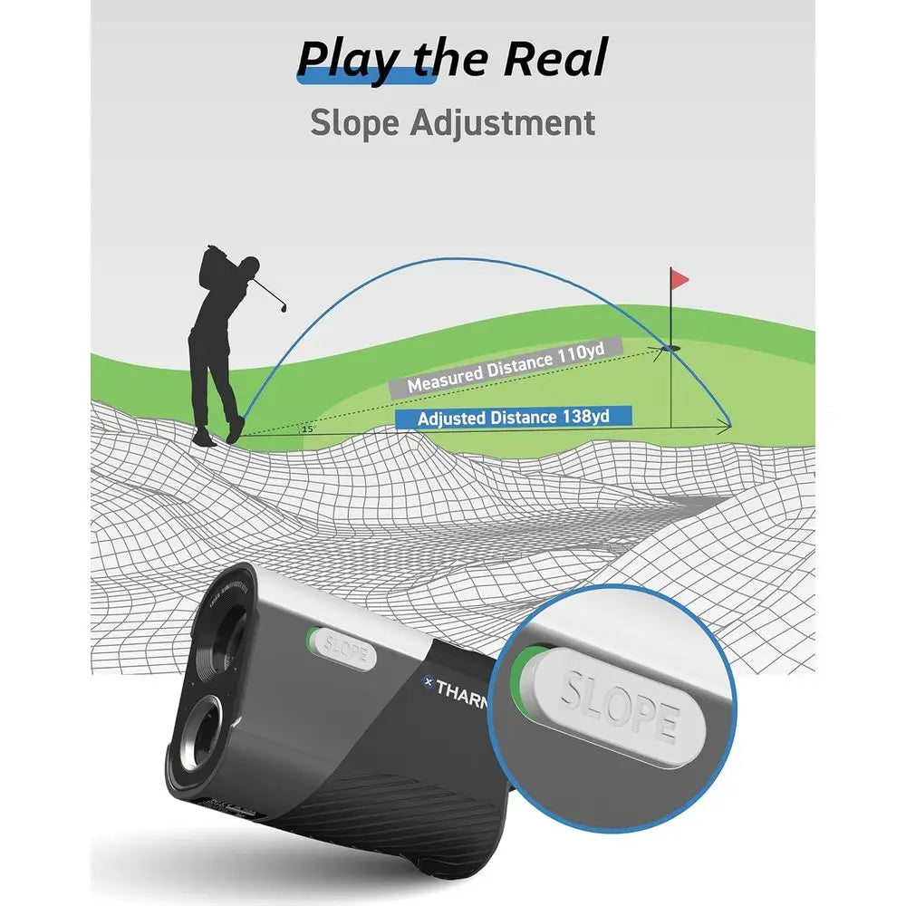 Compact 1300 Yard Laser Rangefinder with Slope