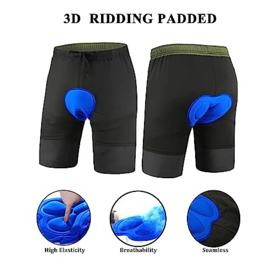 Men's Mountain Bike Shorts 3D Padded