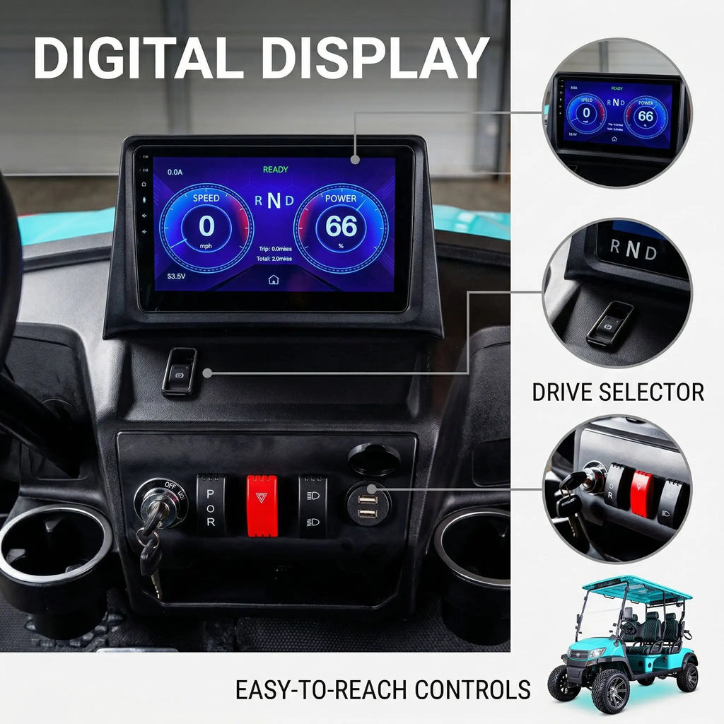 Golf 4 Seater Electric Golf Cart 5kW AC Moto