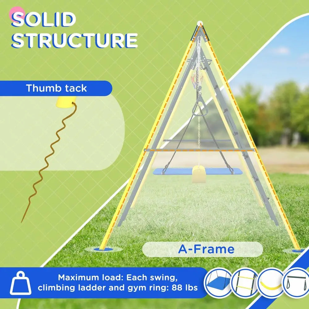 440 lbs Swing Set for Backyard
