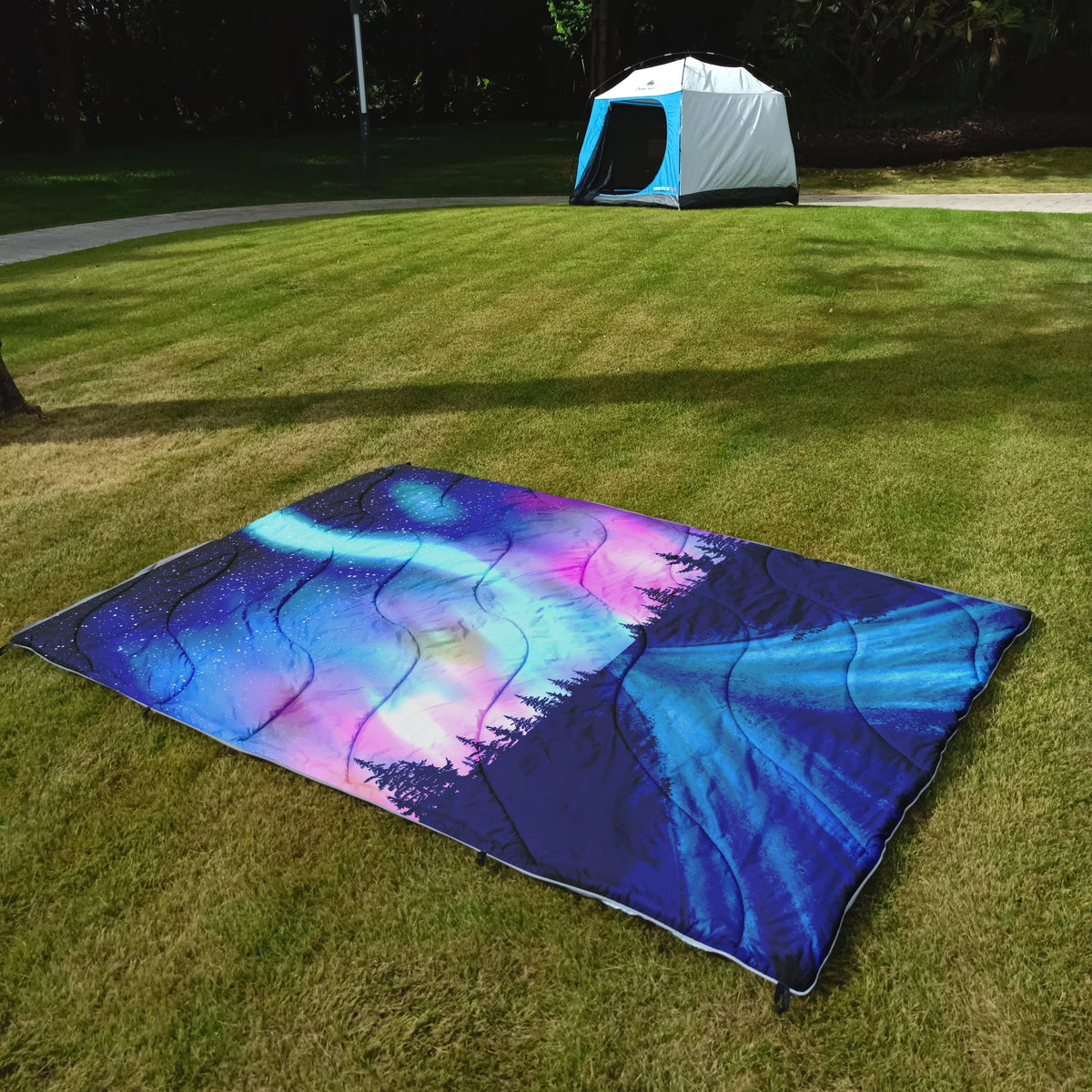 Outdoor Camping Blanket Fluffy Waterproof