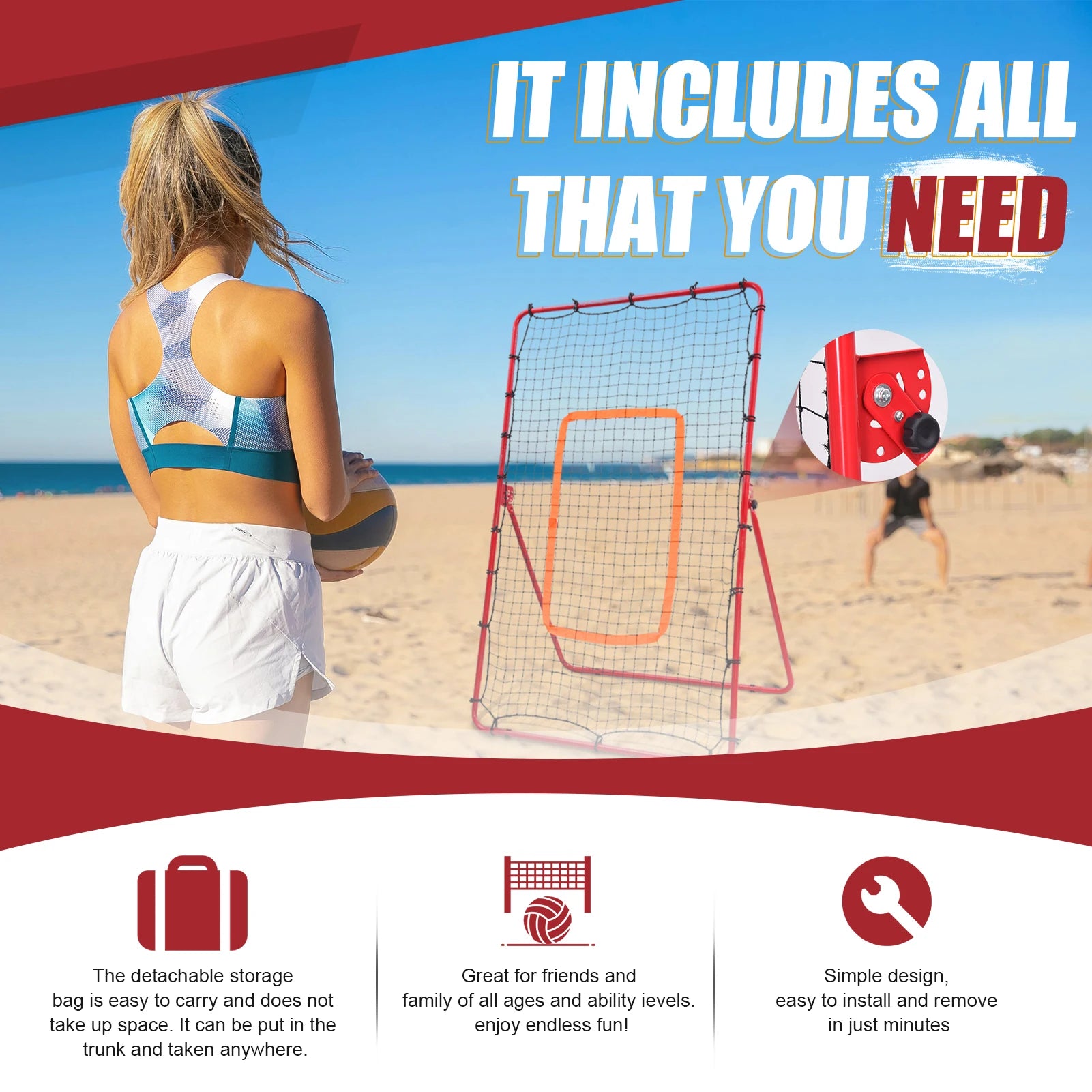 Baseball Rebounder Net Pitchback Net