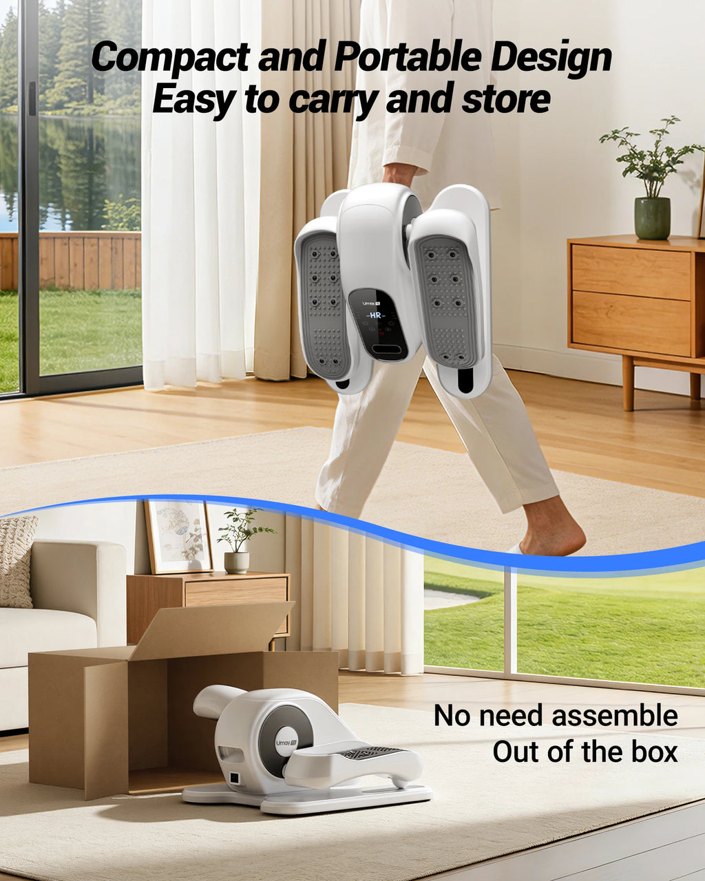 Compact Under-Desk Electric Elliptical Machine