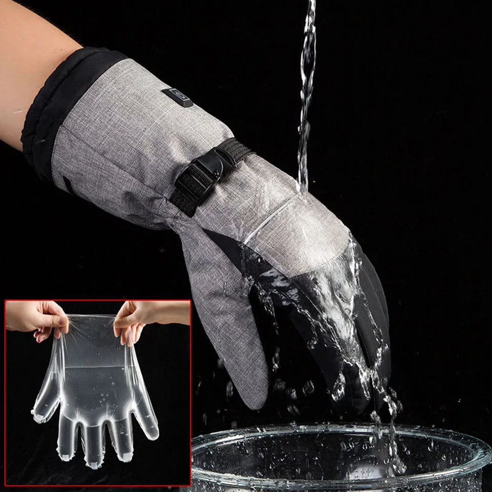1Pair Heated Gloves Electric Thermal