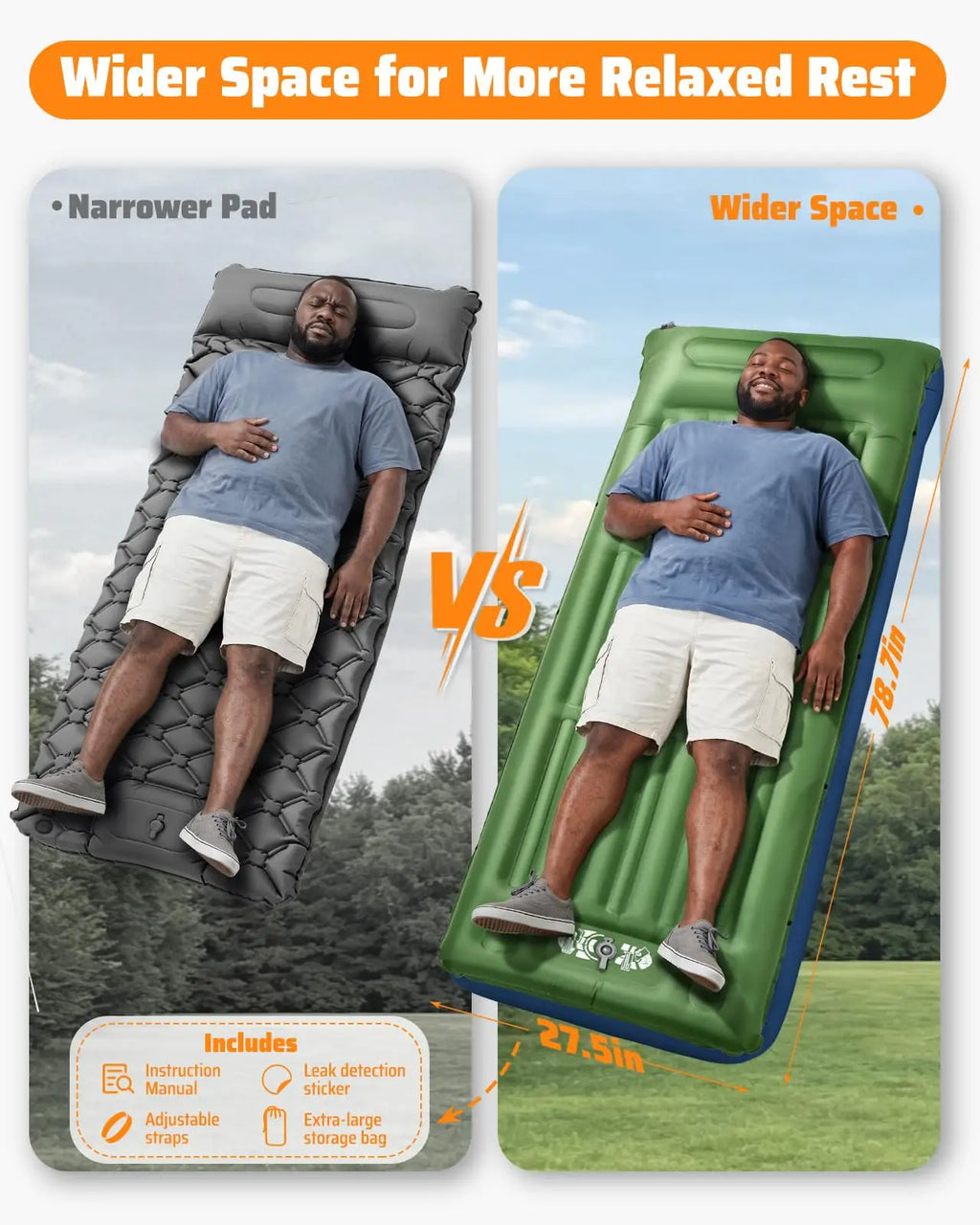 6.3 Inch Thick Inflatable Sleeping Pad