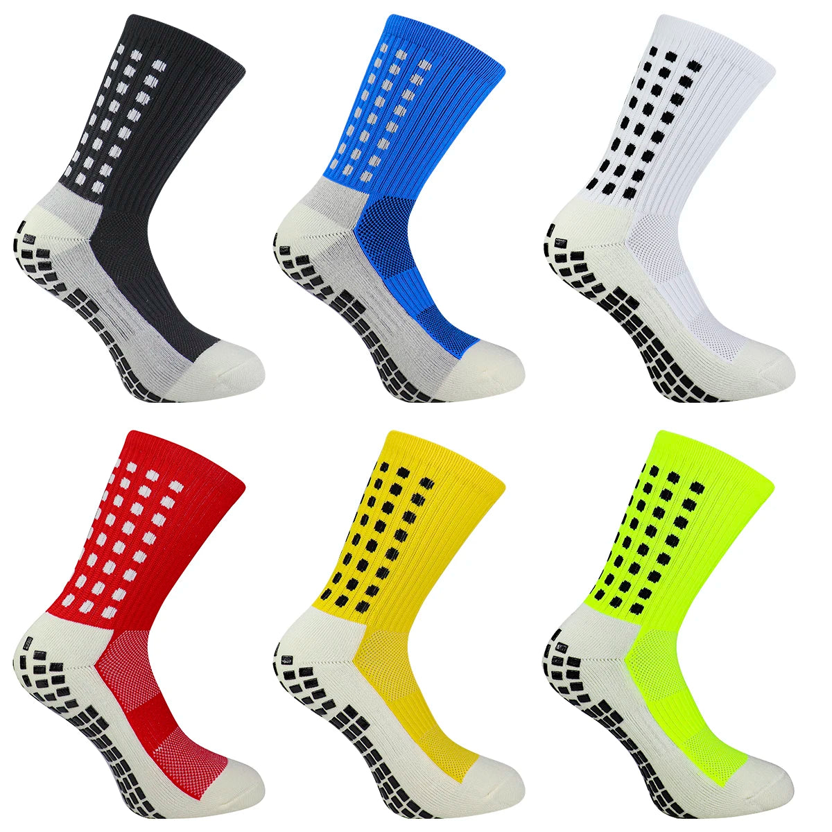 Anti Slip Grip Football Socks Nylon Silicone