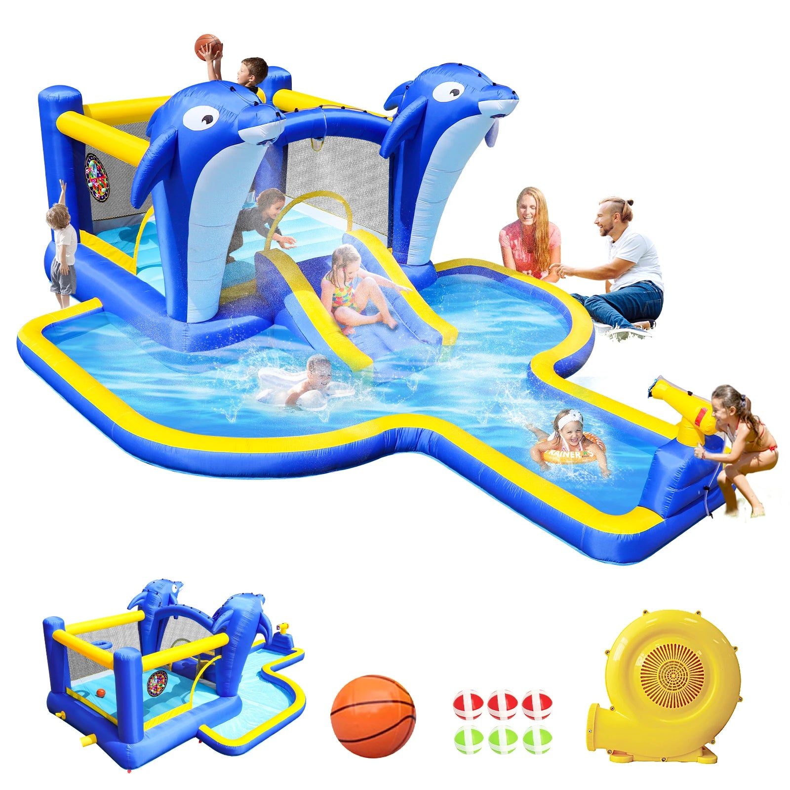 8 in1 Inflatable Slide Water Park