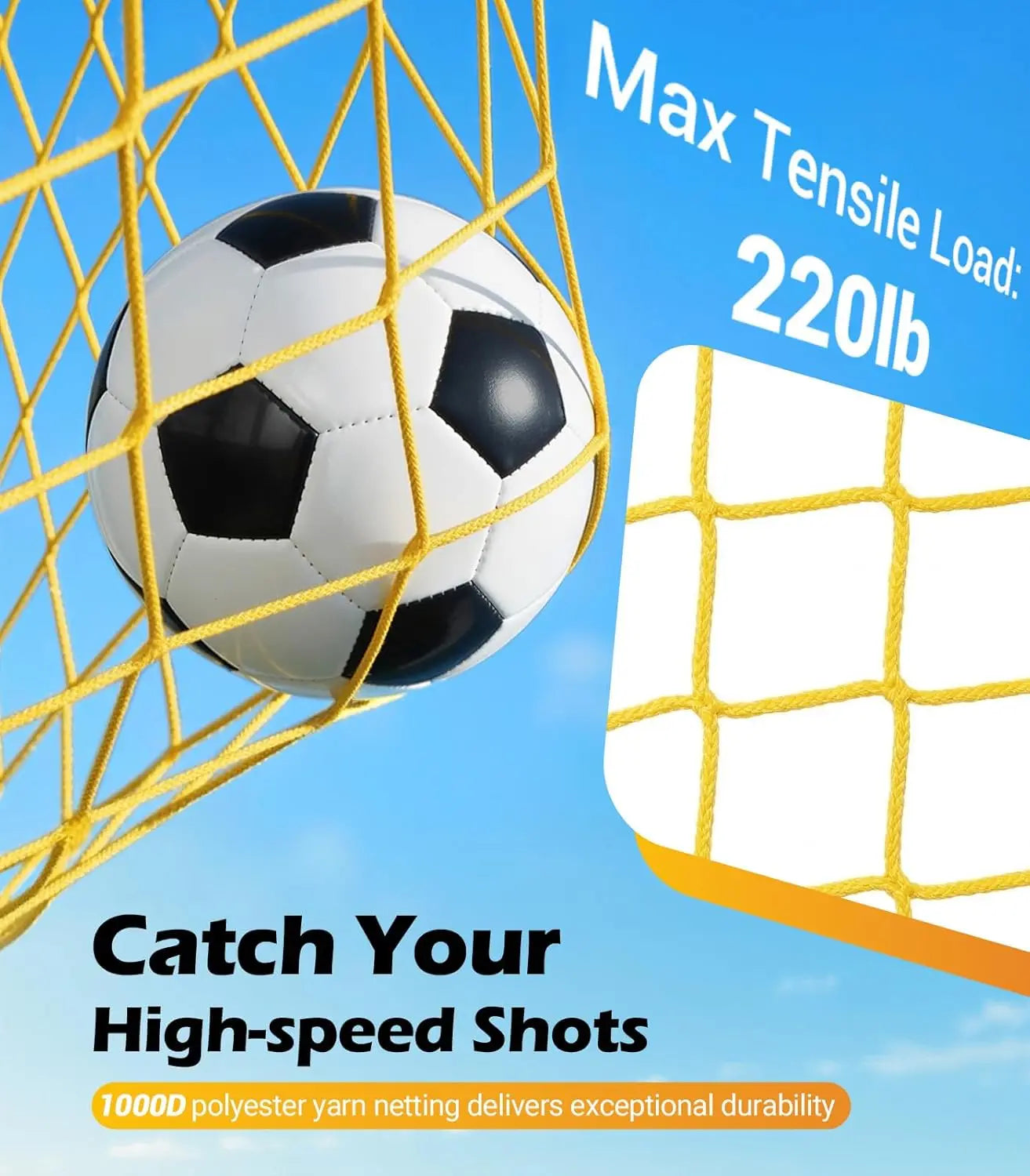12x6 FT Soccer Goal with Precision Target