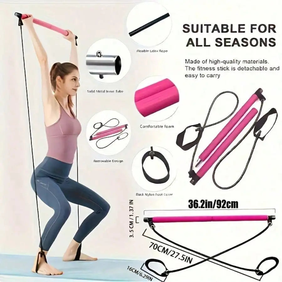 1 Set Of Pilates Bar Accessories