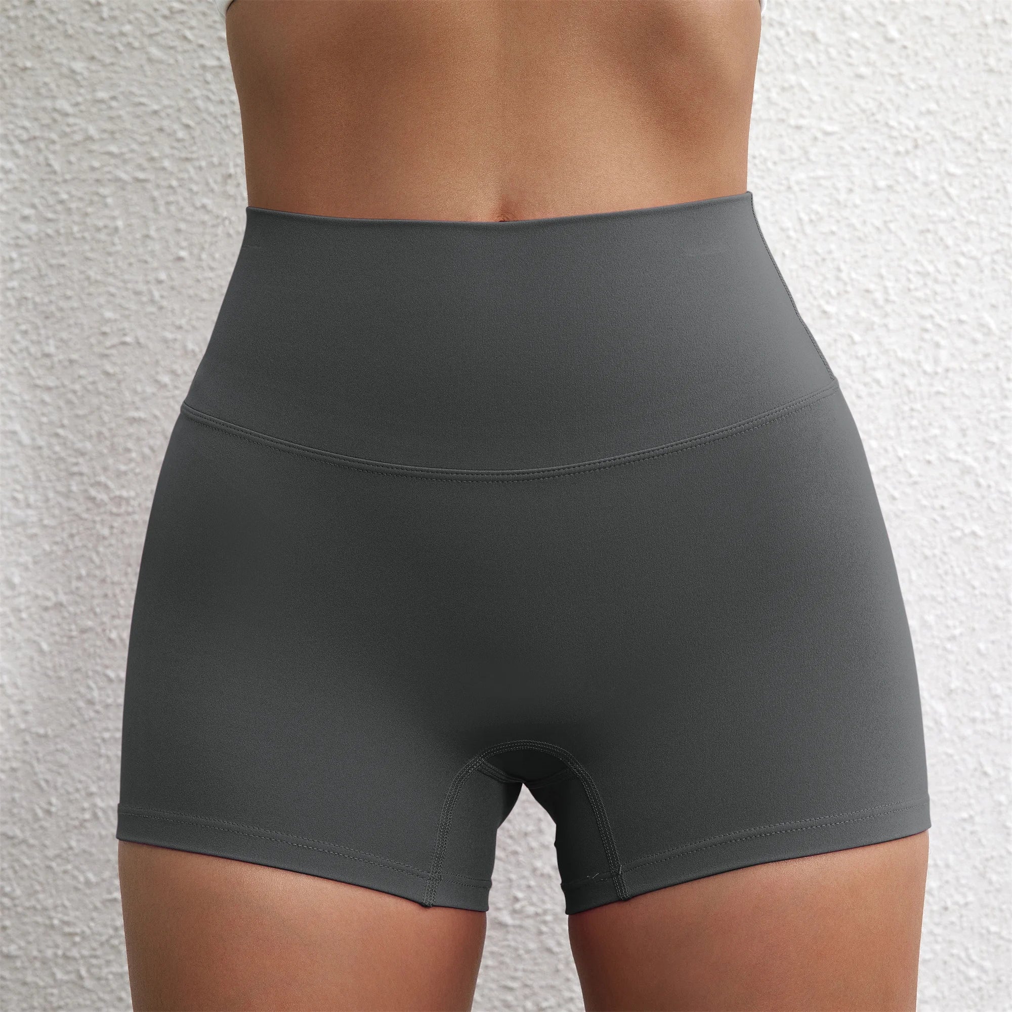 Solid Color Women Gym Sport Short
