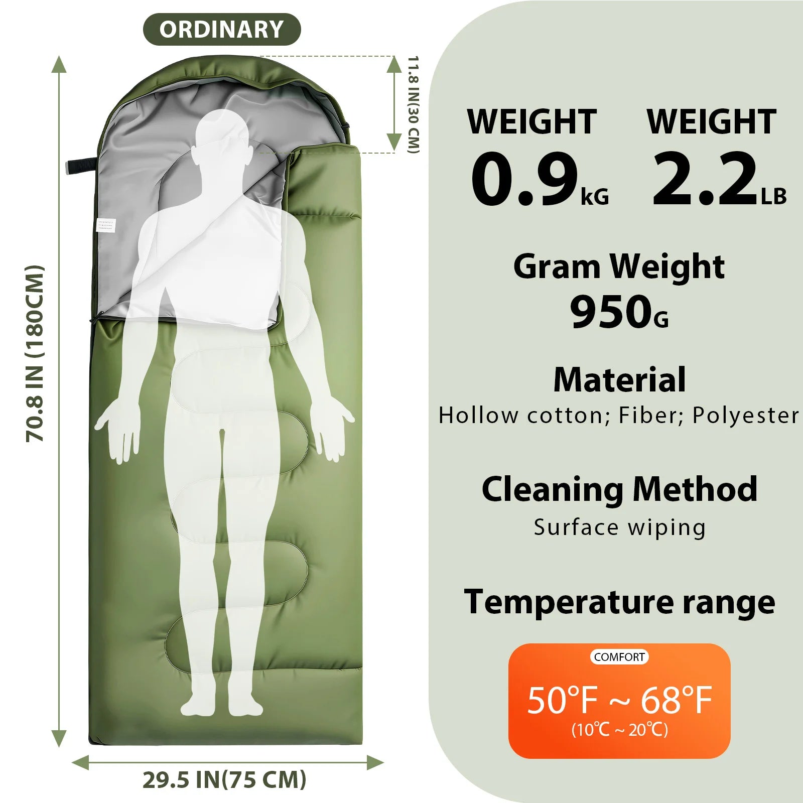 Adult Mummy-style Outdoor Camping Sleeping
