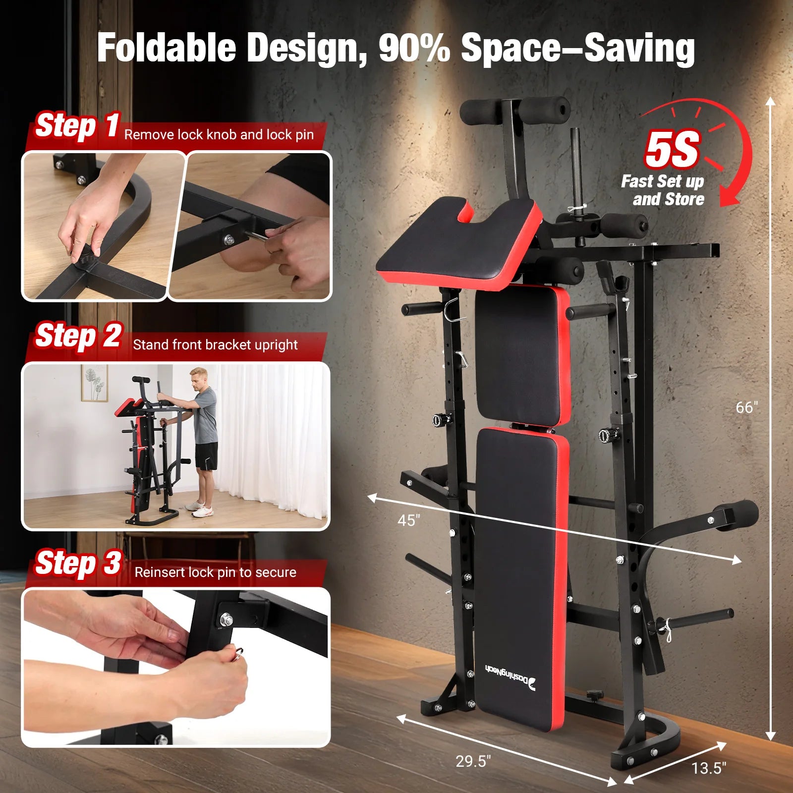 6-in-1 Weight Bench Set 794 LBS