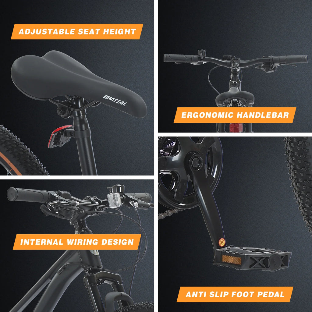 24 Inch Hardtail 7 Speed Mountain Bike