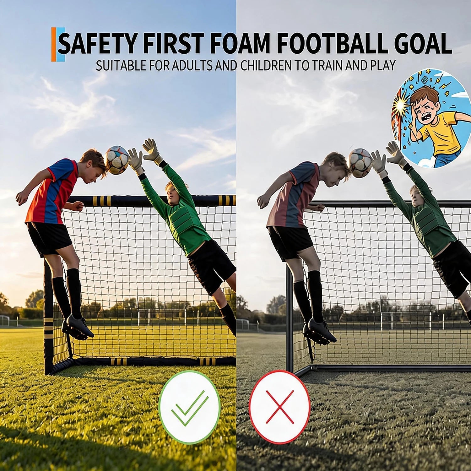 10x6.5FT Soccer Goal For Backyard