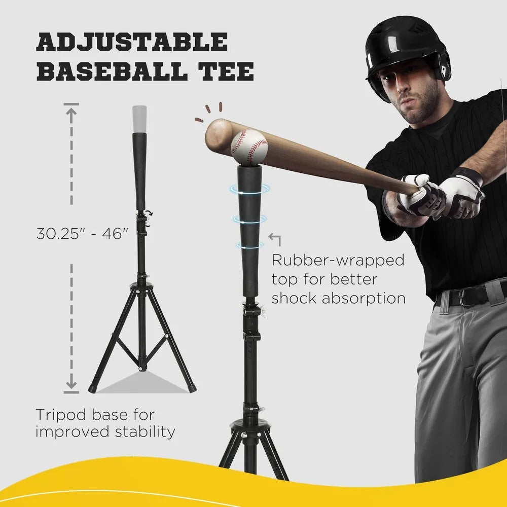 Softball and Baseball Net Set w/ Tee