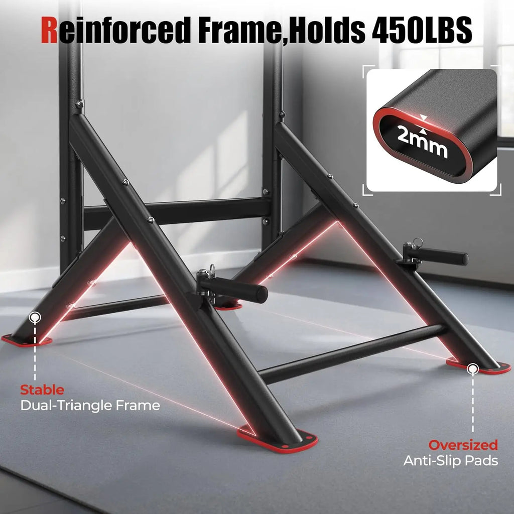 Power Tower Pull Up Bar Station, 450LBS