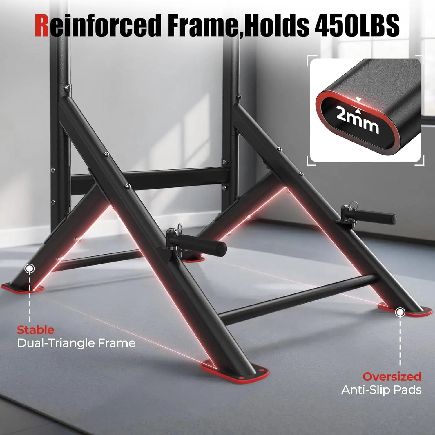 Power Tower Pull Up Bar Station, 450LBS